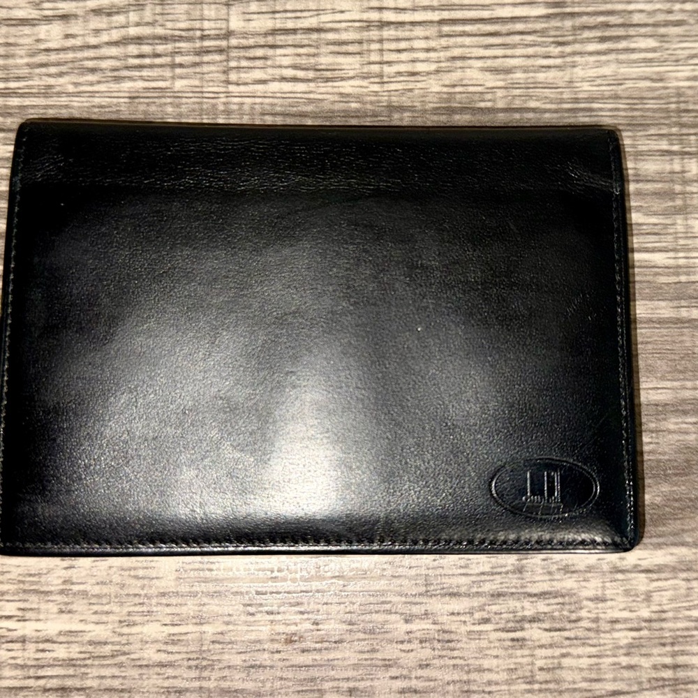 Black Leather Slim Card Holder - Picture 8 of 10
